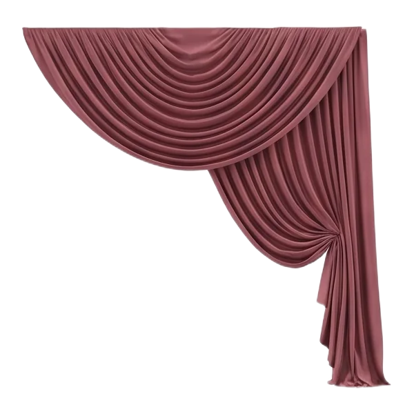 Drapery with valance