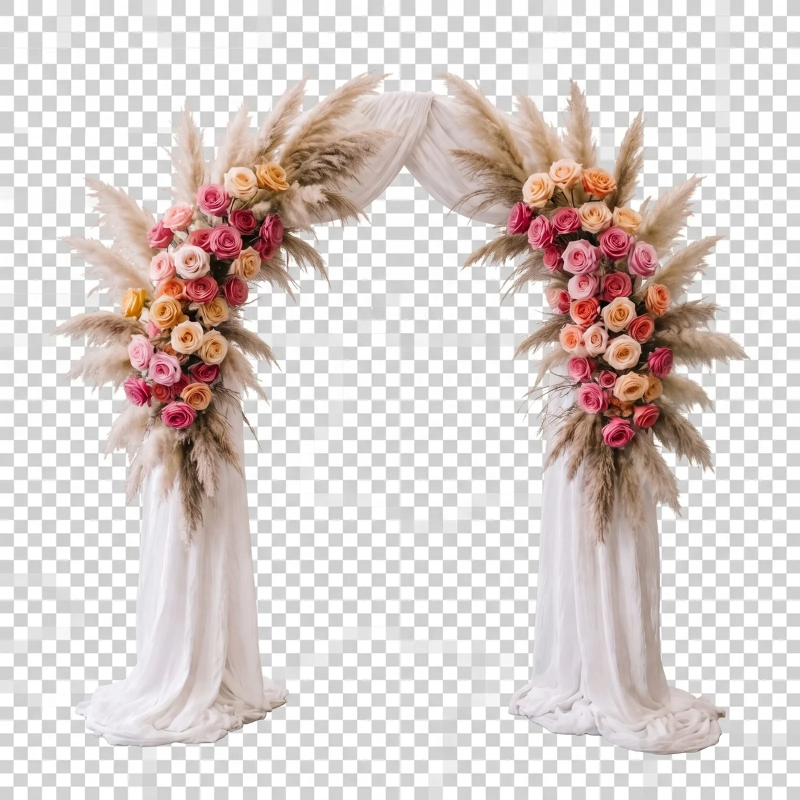 Cut-out pampas grass