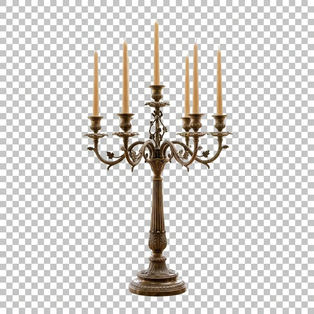 Cut-out candelabra